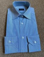 Ermenegildo Zegna - Overhemd Donkerblauw-Wit, Nieuw, Blauw, Halswijdte 38 (S) of kleiner, Ermenegildo Zegna