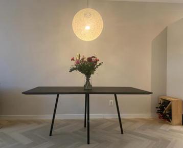 Eettafel 180x90 rechthoekig fenix zwart 