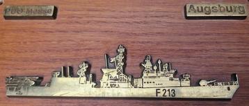 Plaquette KriegsMarine FREGAT AUGSBURG F213 Bremen Class beschikbaar voor biedingen