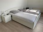 Bed - 2 Persoons - Inkl. elektr. lattenbodems, Huis en Inrichting, Slaapkamer | Bedden, Ophalen, Wit, Tweepersoons, 180 cm