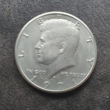 Herdenkingsmunt een halve dollar 1971 - J.F. Kennedy  beschikbaar voor biedingen