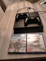 Playstation met 2 controllers en 2 games, Spelcomputers en Games, Ophalen of Verzenden, Gebruikt, Met 2 controllers, Met games