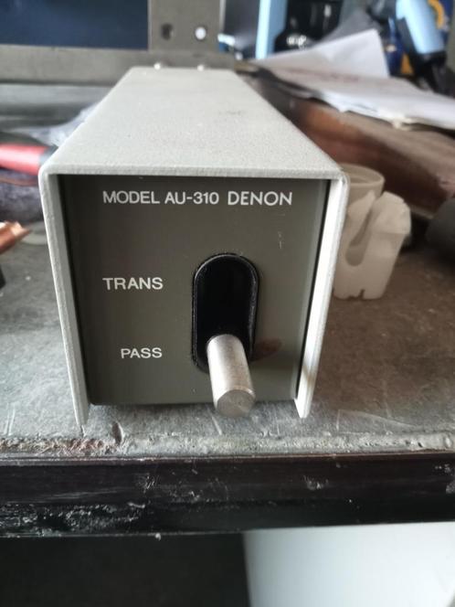 Denon AU310 MC trafo plus tiffany plug, Audio, Tv en Foto, Platenspelers, Gebruikt, Platenspeler-onderdeel, Overige merken, Verzenden