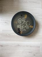 klok industrieel zwart radar tandwiel klok 37 cm nieuw, Ophalen, Nieuw, Wandklok