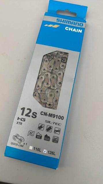 Shimano CN-M9100 Dura-Ace XTR 12 speed ketting 126 schakels beschikbaar voor biedingen