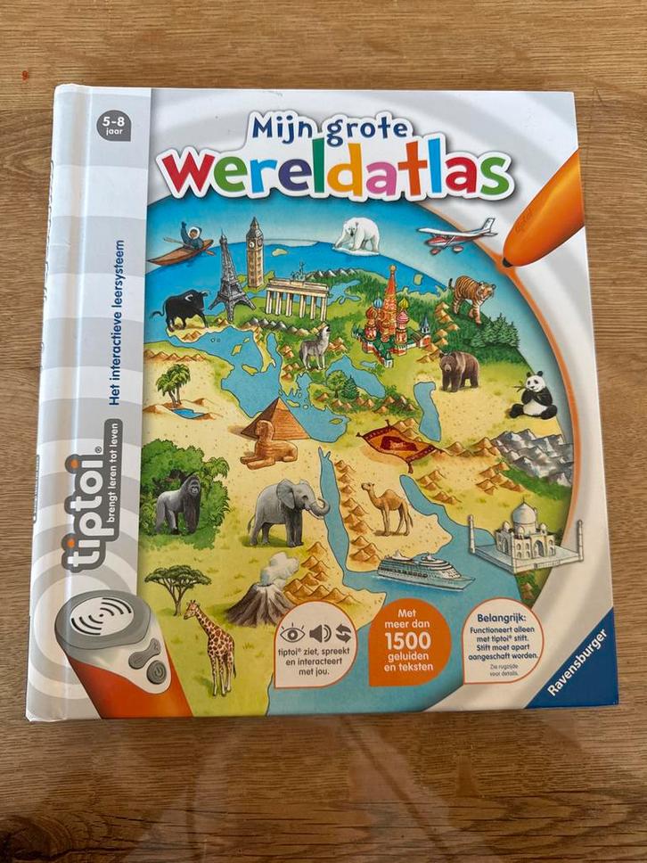 Tiptoi Mijn Grote Wereldatlas - Interactief Boek, Boeken, Atlassen en Landkaarten, Zo goed als nieuw, Overige atlassen, Wereld