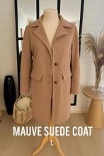 Taupe / Camel Suede Look Blazer  – maat L, Maat 38/40 (M), Made in Italy, Bruin, Ophalen of Verzenden