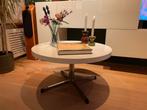 Vintage space age ronde salontafel wit ‘70’s (stijl Pastoe), Ophalen, Gebruikt, 50 tot 100 cm, Rond
