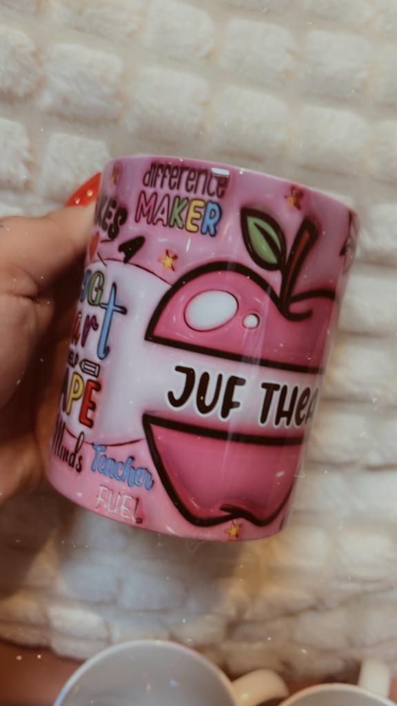 Mok voor Juf, Hobby en Vrije tijd, Feestartikelen, Nieuw, Ophalen of Verzenden