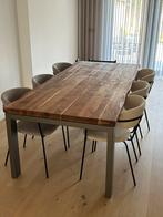 Eettafel te koop. 220x100. Mag meteen worden opgehaald, Ophalen, Gebruikt, 200 cm of meer, 50 tot 100 cm