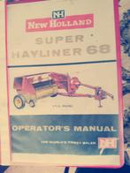 Instructie boek New Holland Super Bayliner 68, Ophalen of Verzenden, Zo goed als nieuw