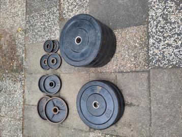 Set bumper plates - Olympische gewichten - 147,5 kg beschikbaar voor biedingen
