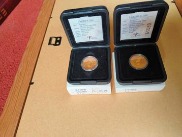 EK Vijfje 2000 Proof, 1 met normaal, 1 met klein mmt  beschikbaar voor biedingen