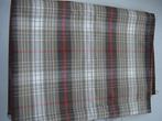 NIEUW - bruin / wit / beige / rood geruite stof - 75 x 110, Beige, Nieuw, Ophalen of Verzenden, 30 tot 120 cm