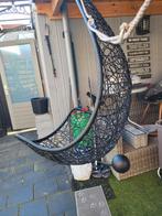 Maanvormige hangstoel - Zwart, Tuin en Terras, Hangmatten, Ophalen of Verzenden, Gebruikt, Eenpersoons, Binnen