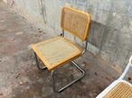 Marcel Breuer B32 Cesca 70s eetkamerstoel rotan, Huis en Inrichting, Stoelen, Ophalen, Gebruikt, Bruin, 70s