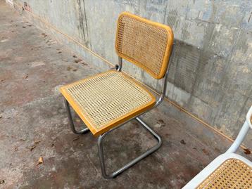 Marcel Breuer B32 Cesca 70s eetkamerstoel rotan beschikbaar voor biedingen