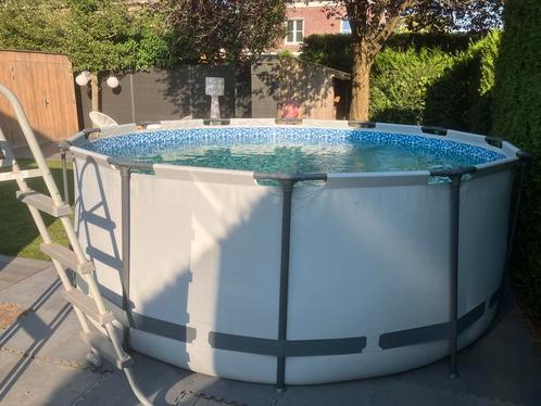 Rond zwembad met filterpomp en warmtepomp 3,66m x 1,22m, Tuin en Terras, Zwembaden, Zo goed als nieuw, Opzetzwembad, 120 cm of meer