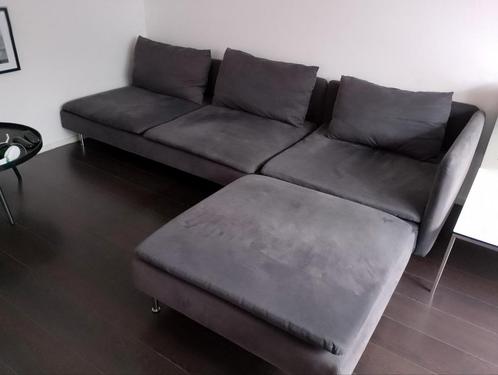 Ikea soderhamn 4 zits plus hocker, Huis en Inrichting, Banken | Sofa's en Chaises Longues, Zo goed als nieuw, 200 tot 250 cm, Stof