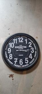 Zwarte Wandklok Kensington Station, Ophalen, Gebruikt, Analoog, Wandklok