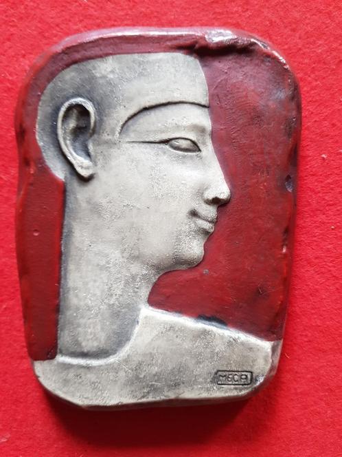 Egyptische koningin reliëf Meca Holger Denemarken, Antiek en Kunst, Antiek | Woonaccessoires, Ophalen of Verzenden