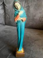 Antiek Maria Beeldje Gesigneerd E.T uit Italie., Verzamelen, Religie, Ophalen of Verzenden, Zo goed als nieuw, Beeld(je), Christendom | Katholiek