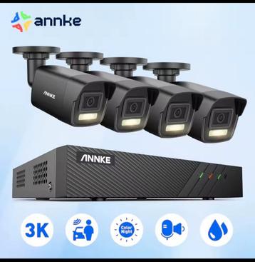 ANNKE H500 5MP PoE Beveiligingsset – 4x camera + 8CH NVR 1TB beschikbaar voor biedingen