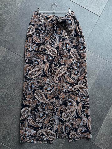 Vintage Scarva fluwelen maxi rok met paisley print beschikbaar voor biedingen