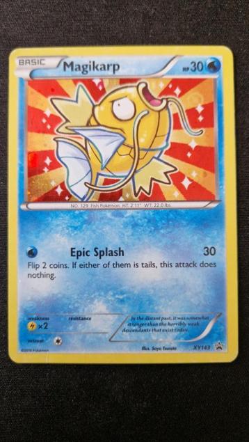 Magikarp (XYPR 143) Pokémon kaart beschikbaar voor biedingen