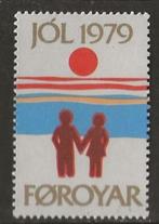 Faroer Eilanden 14, kerst, Verzenden, Denemarken, Gestempeld