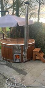 Hout gestookte Hottub, Tuin en Terras, Vast, Trap, Zo goed als nieuw, Ophalen