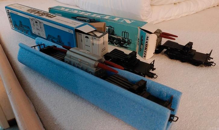 Marklin Diepladers 4618 & 4617, Hobby en Vrije tijd, Modeltreinen | H0, Gebruikt, Wagon, Wisselstroom, Märklin, Ophalen of Verzenden