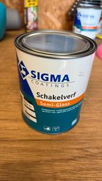 Sigma Schakelverf Semi-Gloss RAL 7039, Doe-het-zelf en Verbouw, Verf, Beits en Lak, Minder dan 5 liter, Ophalen, Zo goed als nieuw