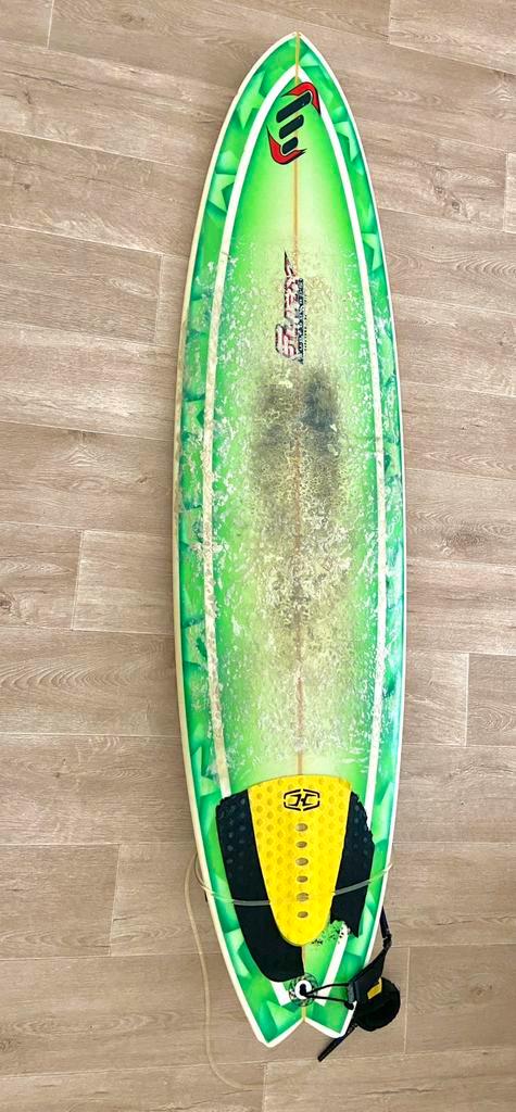 Surfboard funboard 6’8 Fury (203cm) golfsurfen, Watersport en Boten, Golfsurfen, Gebruikt, Funboard, Met vinnen, Met koord, Ophalen