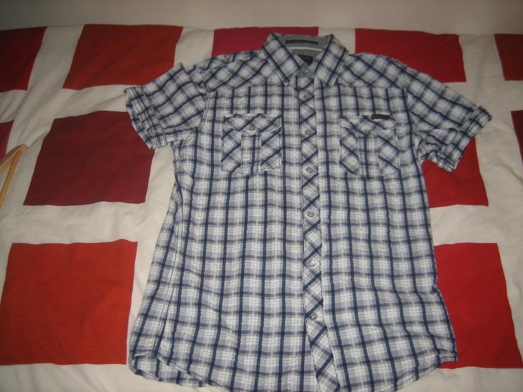 Silver creek geruit overhemd origineel zgan maal L, Kleding | Heren, Overhemden, Zo goed als nieuw, Halswijdte 41/42 (L), Blauw