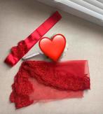 Bruidsset duvak+kusak, Kleding | Dames, Trouwkleding en Trouwaccessoires, Ophalen of Verzenden, Zo goed als nieuw, Accessoires