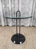 Vico Magistretti bijzettafel marmer Cattelan Italia 1980's, Minder dan 55 cm, Rond, Ophalen, 45 tot 60 cm