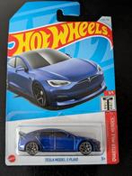Hot Wheels Tesla Model S Plaid (2024) - Long Card, Ophalen of Verzenden, Nieuw, Auto