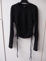 Mooie Shein meisjes dames longsleeve shirt maat XS, Zwart, Ophalen of Verzenden, Zo goed als nieuw, Lange mouw