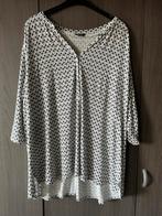 Witte blouse met motief van zwarte pijltjes - maat 3XL, Wit, Maat 46/48 (XL) of groter, Ophalen of Verzenden, Zo goed als nieuw