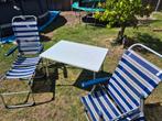 Crespo stoelen en tafel, Caravans en Kamperen, Kampeermeubelen, Ophalen, Zo goed als nieuw, Campingtafel