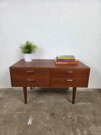 Vintage Deens Mid-Century teak ladekast van Kai Kristiansen, Ophalen, 50 tot 100 cm, X, Met lade(s)