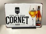 Cornet bier metalen reclamebord / wandbord (Old Look), Nieuw, Overige merken, Reclamebord, Plaat of Schild, Ophalen of Verzenden