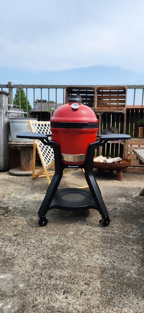 Kamado Joe Jr. BBQ Kamado Barbecue, Tuin en Terras, Houtskoolbarbecues, Zo goed als nieuw, Met accessoires, Ophalen of Verzenden