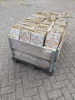 Grote partij antieke Kloostervloer tegels, Overige materialen, Gebruikt, Minder dan 20 cm, Vloertegels