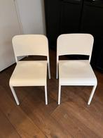 2x Witte Ikea Stoelen - Teodores Look, Ophalen, Kunststof, Gebruikt, Twee