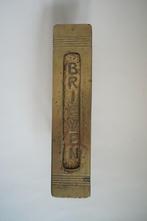 brievenbusklep brons antiek klep brievenbus verticaal, Tuin en Terras, Brievenbussen, Overige materialen, Gebruikt, Brievenbusklep