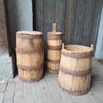 1x Brocante oude houten karn vat ton bak *Etage3*, Gebruikt, ., Ophalen of Verzenden, .