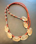 Holari Glas & Murano Kralen Ketting, Ophalen of Verzenden, Zo goed als nieuw, Rood, Overige materialen