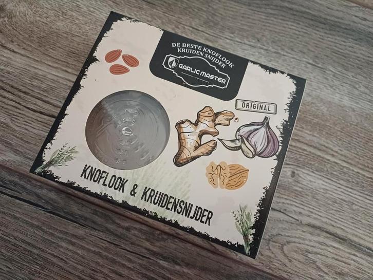GarlicMaster Knoflook & Kruidensnijder - Nieuw in Verpakking, Huis en Inrichting, Keuken | Keukenbenodigdheden, Nieuw, Ophalen of Verzenden